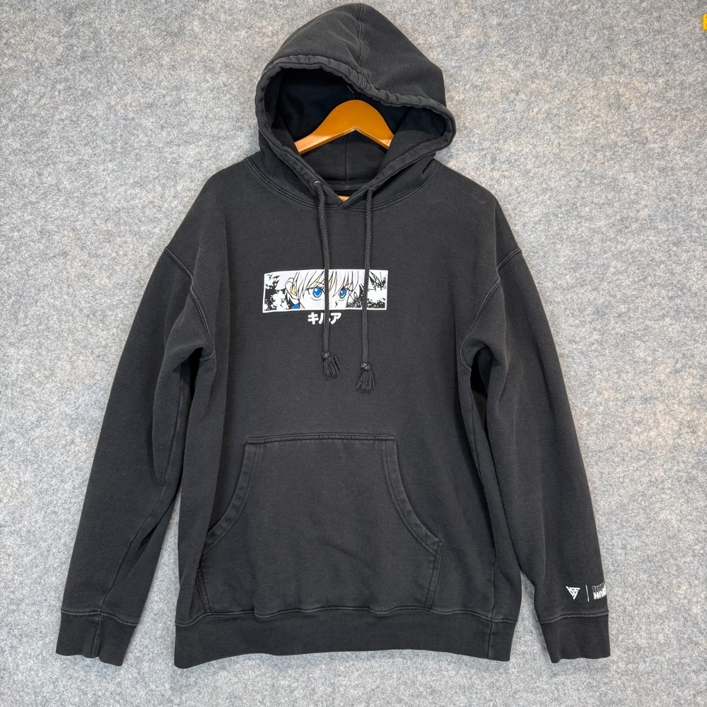 VTG Hypland Hunter x Hunter Killua Hoodie Sweatshirt Men Large Heavyweight Anime